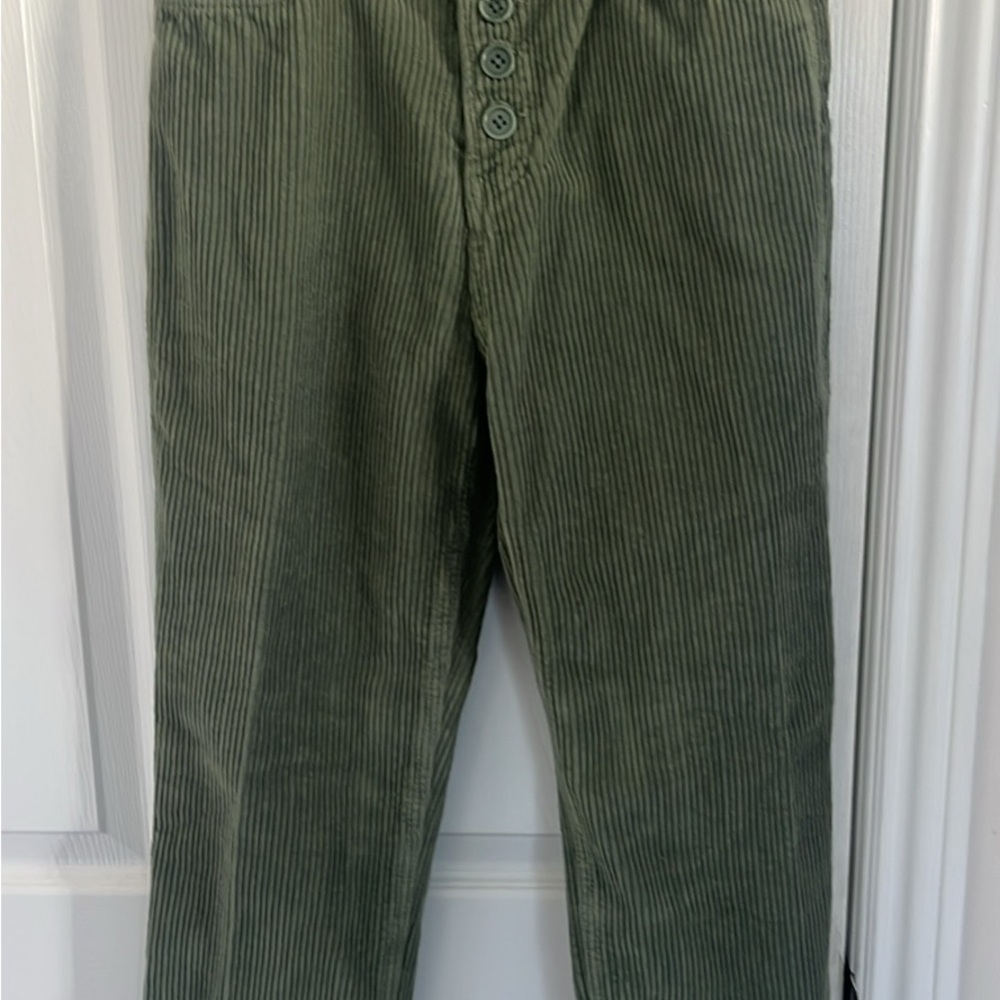 Reformation Green Corduroy Women's Trousers